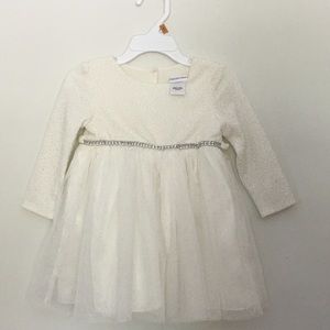 A white dress that is not used